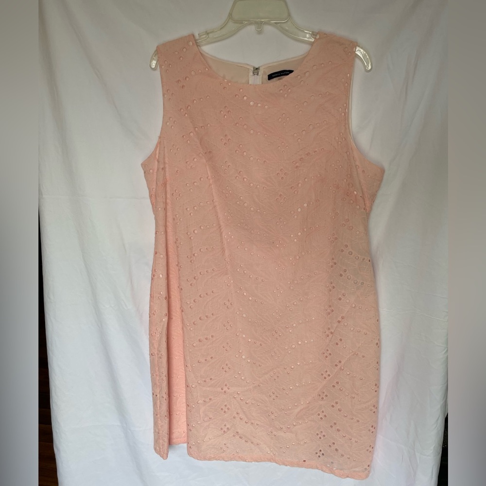 Blush Cotton Eyelet Embroidered Dress